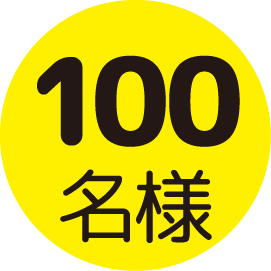 100名様